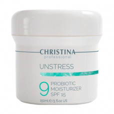 Christina Unstress 9 ProBiotic Moisturizer SPF 15 moistening face treatment with pro-biotic action, 150 ml