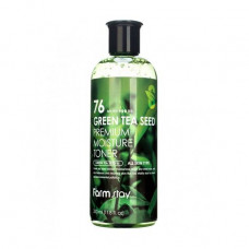 The moistening toner for the person FarmStay Green Tea Seed Premium Moisture Toner with seeds of green tea, 350 ml
