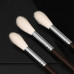Fan brush for blush and a highlighter of WoBs round, natural pile (W3534)