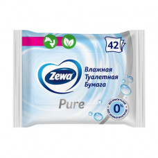 The damp Zewa toilet paper without aroma, 1-layer, 42 pieces