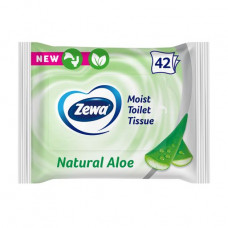 The damp Zewa toilet paper with aroma of an aloe belief, 1-layer, 42 pieces