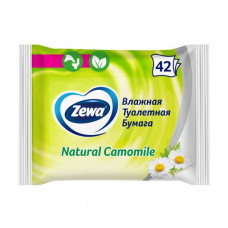 The damp Zewa toilet paper with aroma of a camomile, 1-layer, 42 pieces