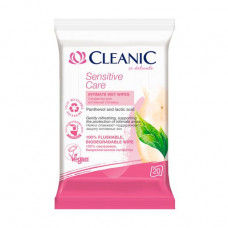 Wet towel wipes of Cleanic Sensitive Care with panthenol, for intimate hygiene, 20 pieces