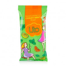 Wet towel wipes of Lito Crazy Mint, 15 pieces