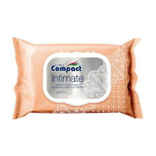 Wet towel wipes of Ultra Compact Intimate with the valve, 25 pieces