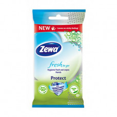 Wet towel wipes of Zewa Fresh to Go Protect, 10 pieces