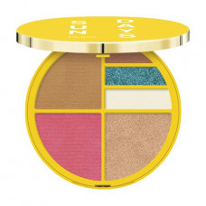Waterproof palette for a make-up of the face and eyes of Pupa Sun Days Face & Eyes Waterproof Palette 001 Sunrise, 14 g