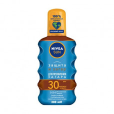 Waterproof sun-protection spray-oil for suntan of Nivea Sun SPF 30, 200 ml