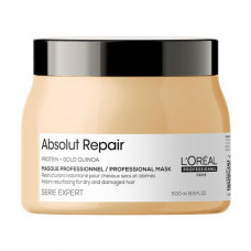 The restoring mask L'Oreal Professional Serie Expert Absolut Repair Protein + Gold Quinoa for the injured hair, 500 ml