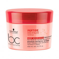 The restoring Schwarzkopf Professional BC Repair Rescue Peptide Repair Deep Nourishing Treatment Mask mask for the injured hair, 200 ml