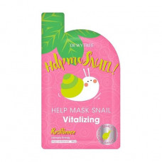 The restoring Dewytree Help Me Snail face pack! Vitalizing Mask, 25 g