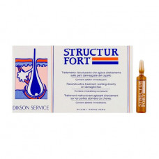 The restoring ampoules of Dikson Structur Fort for a fine hair, 10*12 ml