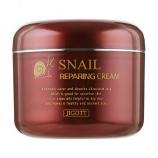 Wosstanawliwaueschtschi cream for the person Jigott Snail Reparing Cream with extract of slime of a snail, 100 ml