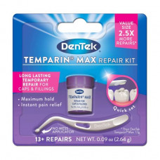 Restoration of the dropped-out seals, crowns or the DenTek Temparin Max tabs, 1 piece