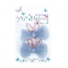 Hairpins for Lukky hair Bows with rhinestones, 2 pieces (T18534)