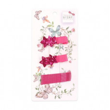 Hairpins for hair of Lukky of the Asterisk, pink, 10 pieces (T18543)