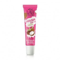 Protective balm for lips of Bielita LAB Colour almonds Oil + 5% coconut oil, 15 ml