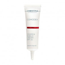 Protective face cream with the tinting effect for the person Christina Comodex Cover & Shield Cream SPF 20, 30 ml