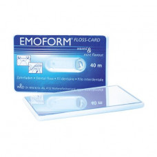 The tooth Dr. Wild Emoform Floss Card floss-card with a mirror, 40 m