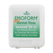 Tooth Dr. Wild Emoform thread waxed, with fluoride of sodium and mint, 50 m