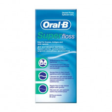 Tooth Oral-B Super Floss thread for brekett-systems and dentures, 50 threads