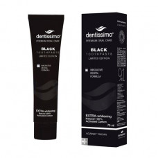 Dentissimo extra whitening black toothpaste, 75 ml