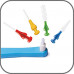 Soft Paro Swiss Classic S43 toothbrush, blue, 1 piece