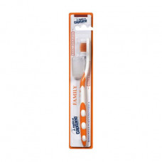 Pasta del Capitano Family toothbrush of soft rigidity, orange, 1 piece