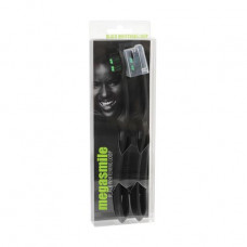 Megasmile Black Whitening Loop toothbrushes of average rigidity, 2 pieces
