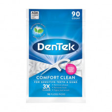 Toothpick with tooth DenTek thread Comfortable clarification, 90 pieces