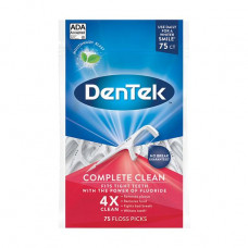 Toothpick with tooth DenTek thread Complex clarification, 75 pieces