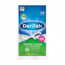 Toothpick with tooth DenTek thread Threefold clarification, 20 pieces