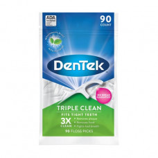Toothpick with tooth DenTek thread Threefold clarification, 90 pieces